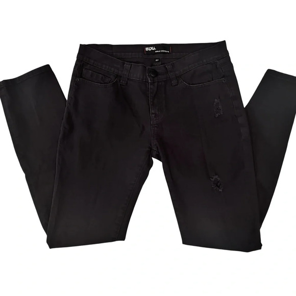 BDG Jeans Womens Size 27 Black Stretch Ankle Cigarette Lightweight Comfort Fit - Picture 1 of 8
